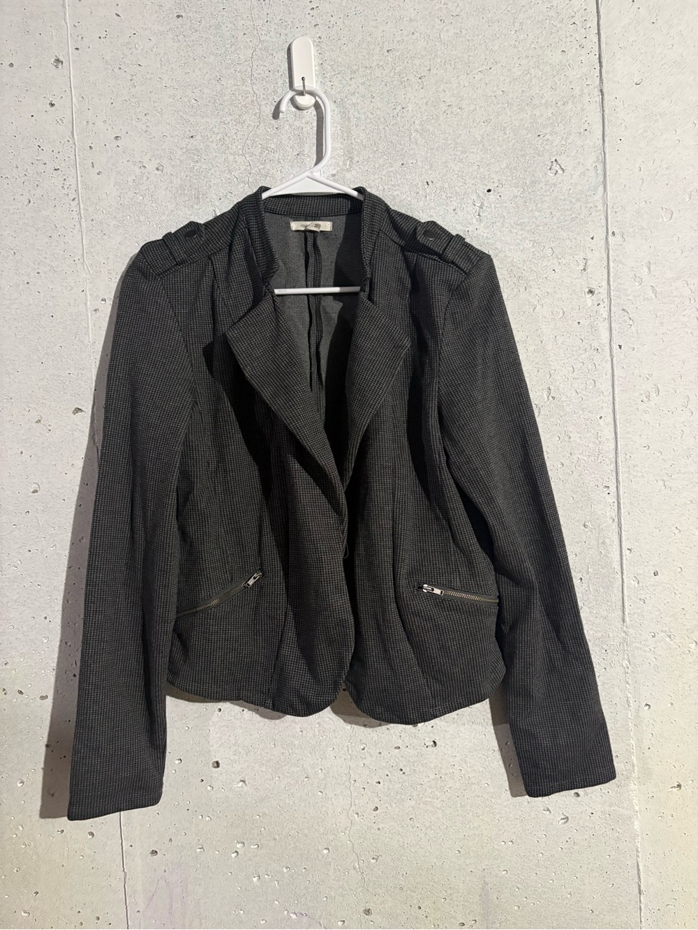 Maurices Houndstooth Knit Jacket | Size: Medium